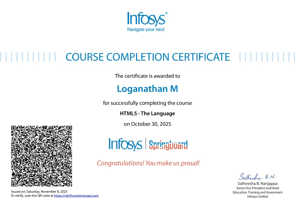 HTML5 Certification